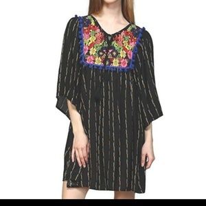 Embroidered Tunic Dress Plus